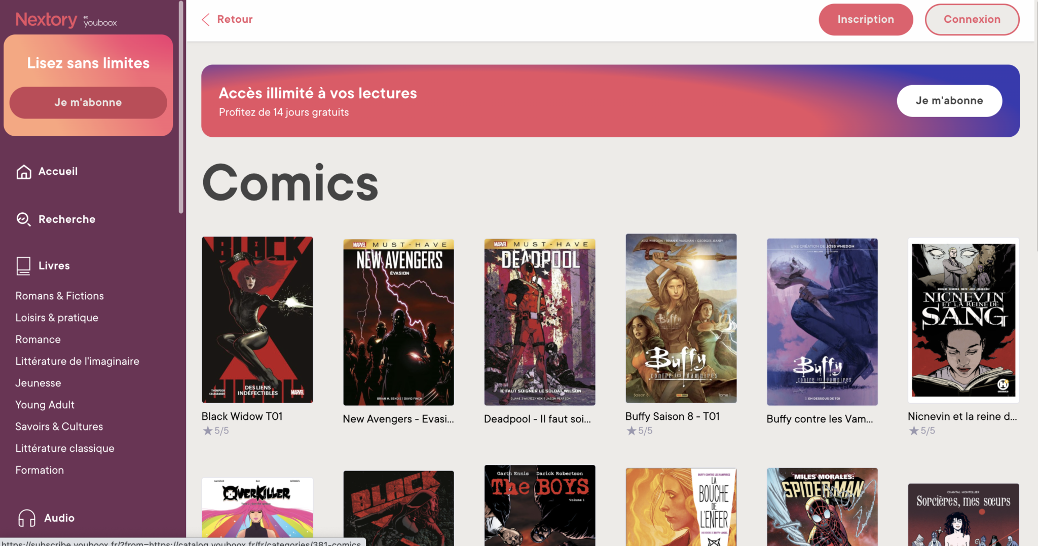 Top 5 des applications pour lire des BD et des mangas Guide liseuse
